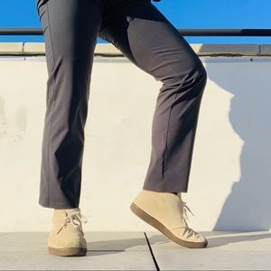 Alife Chick Genuine Leather Suede Lace Classy Flats Shoes